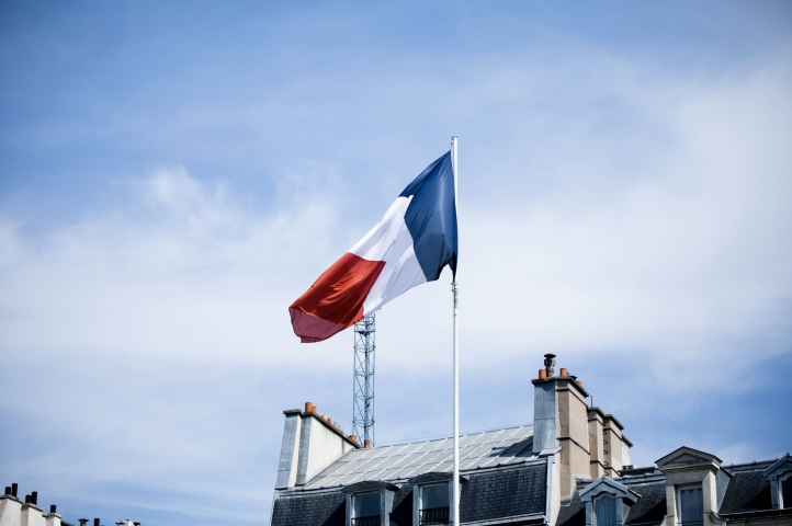 Drapeau français. Romain GAILLARD/REA