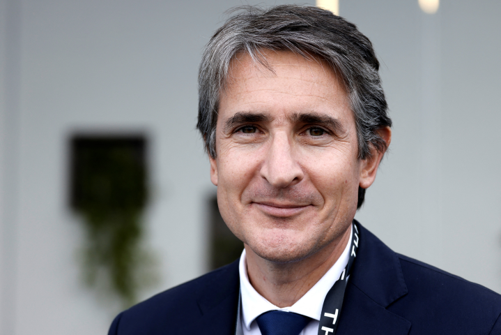 Patrice Caine, le président-directeur général de Thales - Photo by Ludovic MARIN / POOL / AFP