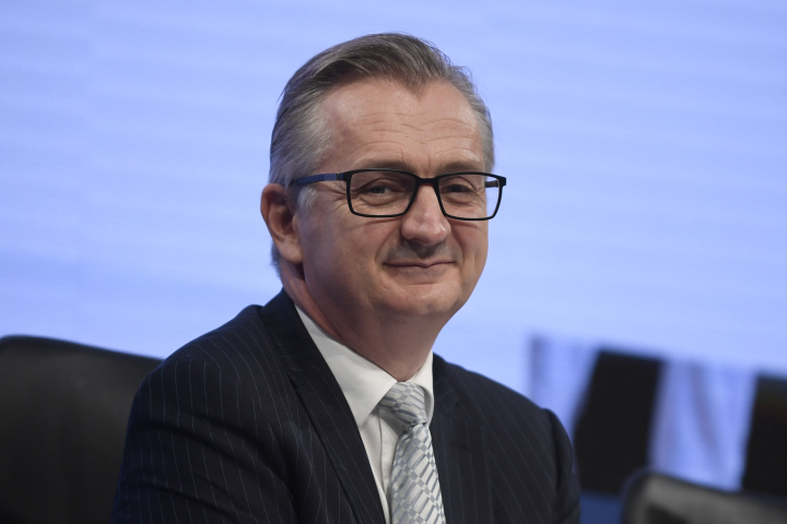 Laurent Guillot, directeur général d'Orpea  (Photo by JULIEN DE ROSA / AFP)