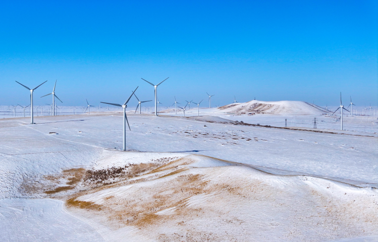 Eoliennes en Chine - Photo par WZ / CFOTO / CFOTO VIA AFP