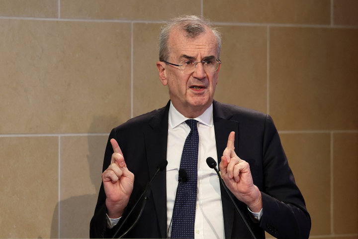 François Villeroy de Galhau, gouverneur de la Banque de France - Kevin Dietsch / GETTY IMAGES NORTH AMERICA / Getty Images via AFP