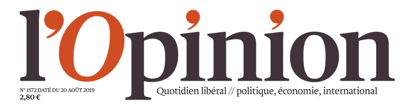 Le logo du quotidien l'Opinion