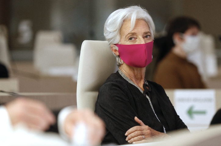 Christine Lagarde, Présidente de la Banque centrale européenne - Crédits : GEOFFROY VAN DER HASSELT / AFP