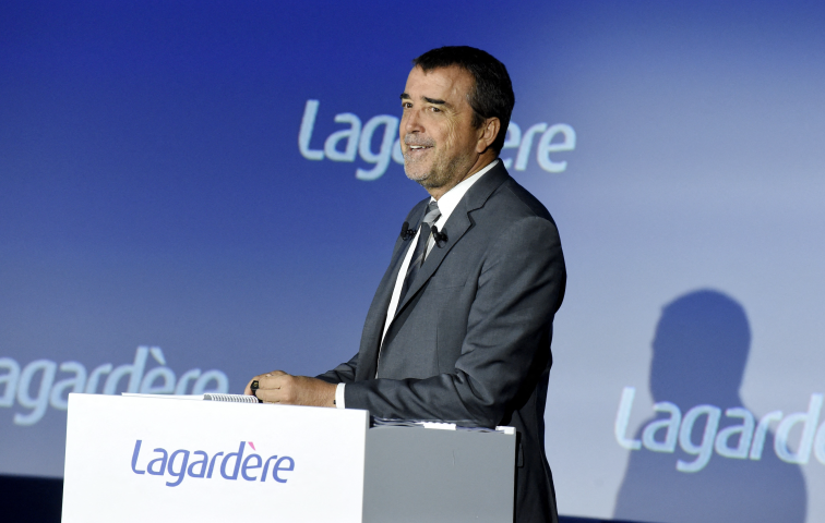 Arnaud Lagardère, PDG du groupe Lagardère SA