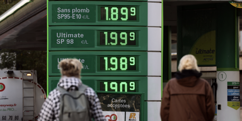 Station-service parisienne début octobre 2021, Thomas COEX / AFP