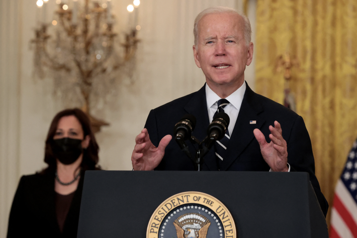Joe Biden défendant son plan ‘Build Back Better’, CHIP SOMODEVILLA / GETTY IMAGES NORTH AMERICA / Getty Images via AFP