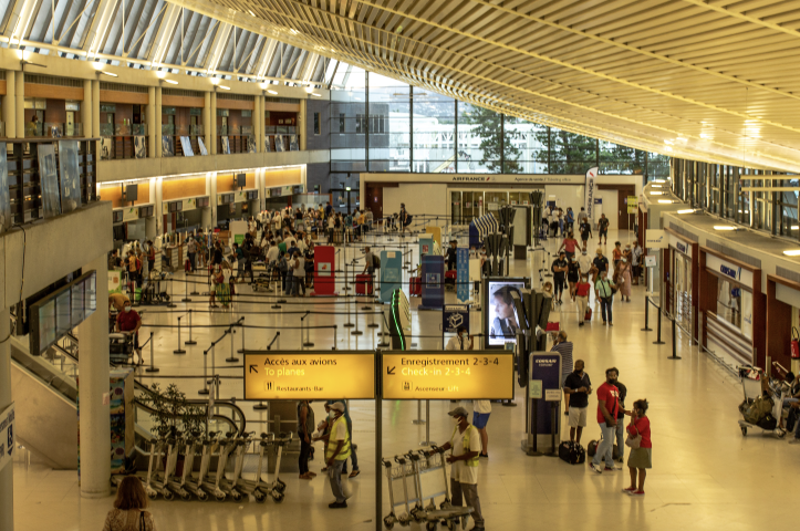 aéroport du Lamentin, à la Martinique