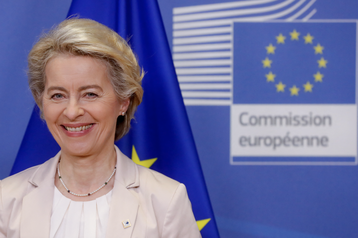 Ursula von der Leyen, présidente de la Commission européenne - STEPHANIE LECOCQ / POOL / AFP