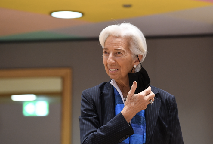 Christine Lagarde, présidente de la Banque centrale européenne - JOHN THYS / AFP