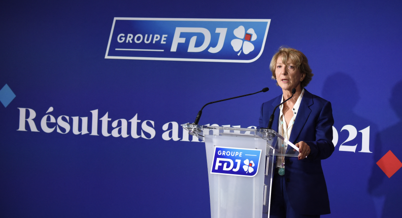 Stéphane Pallez, la présidente directrice générale de FDJ. Eric PIERMONT / AFP