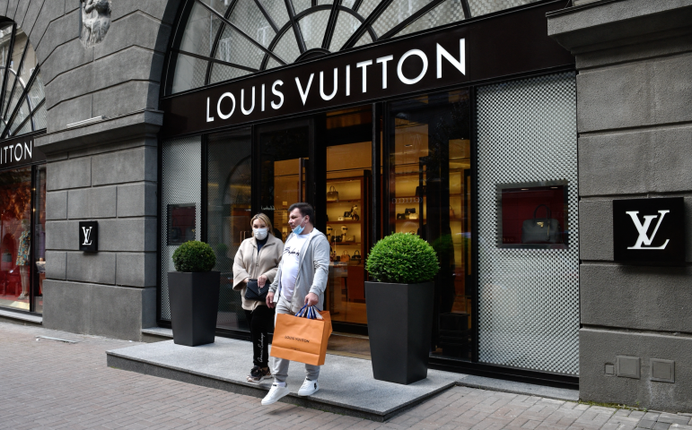 Boutique Louis Vuitton à Kiev - Stringer / Sputnik / Sputnik via AFP