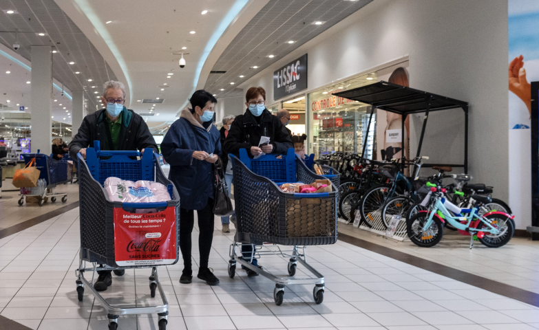 Supermarché français. Serge Tenani / Hans Lucas / Hans Lucas via AFP