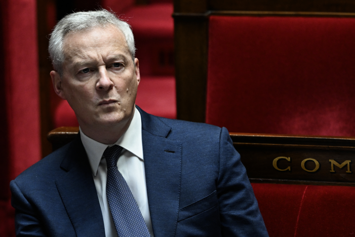 Bruno Le Maire, ministre de l'Economie, des Finances et de la Souveraineté industrielle et numérique - MIGUEL MEDINA / AFP