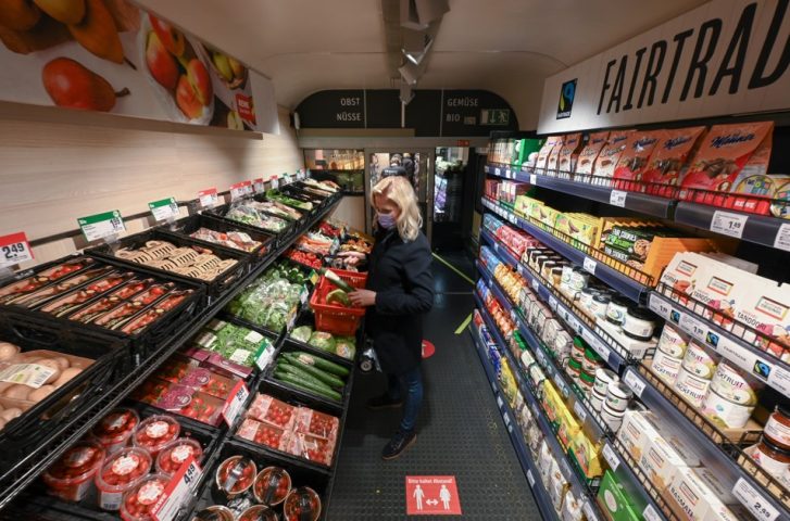Supermarché à Francfort - ARNE DEDERT / DPA / DPA PICTURE-ALLIANCE VIA AFP