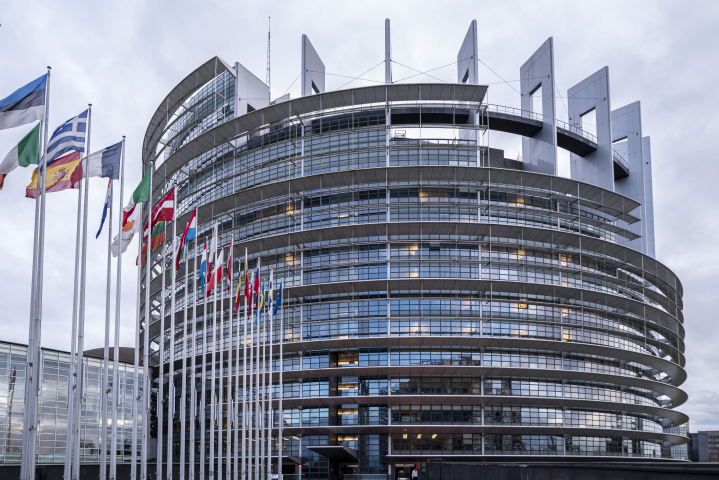 Parlement européen à Strasbourg (Photo by Serge Tenani / Hans Lucas via AFP)