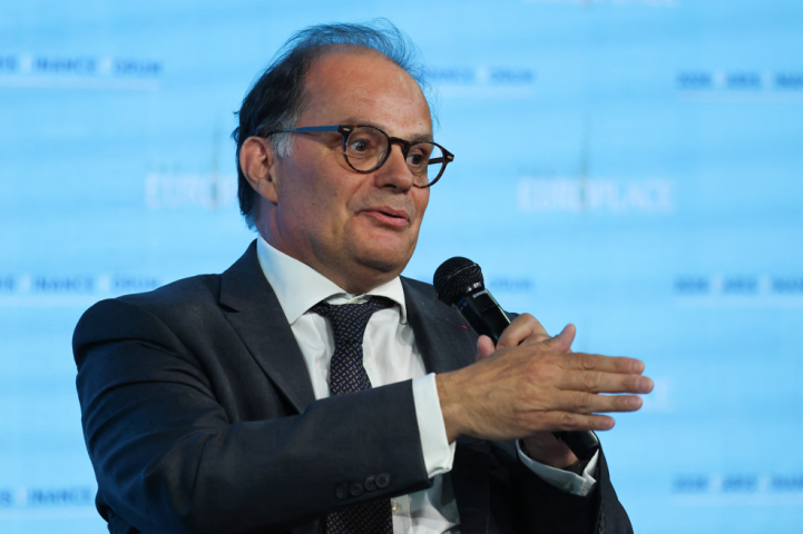 Emmanuel Moulin, gouverneur de la Banque de France - Photo par LUDOVIC MARIN / AFP