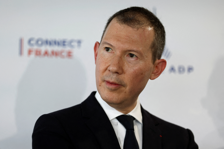 Benjamin Smith, le directeur général d'Air France - KLM (Photo by Benoit Tessier / POOL / AFP)