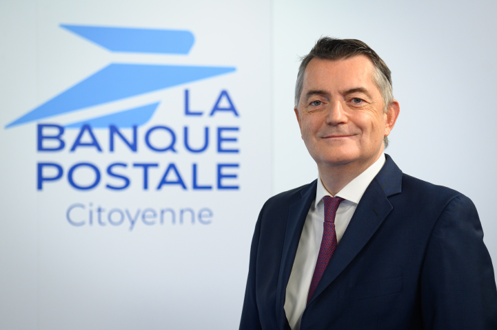 Philippe Heim,  président du directoire de La Banque Postale (©Eric TSCHAEN/REA)
