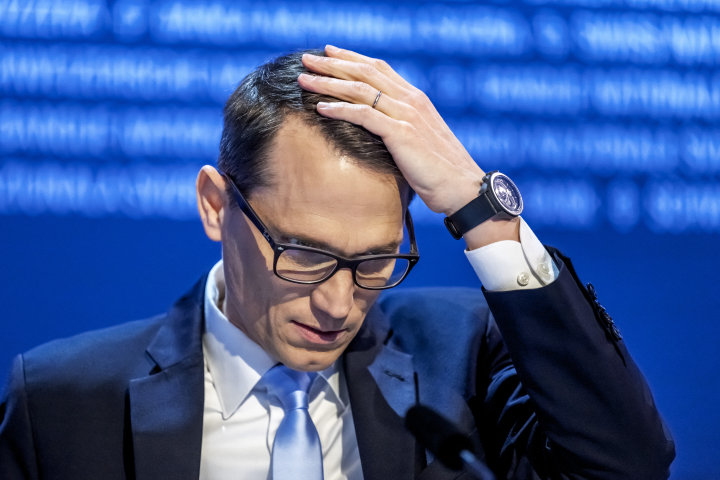 Martin Schlegel, président de la Banque nationale suisse - Fabrice COFFRINI / AFP