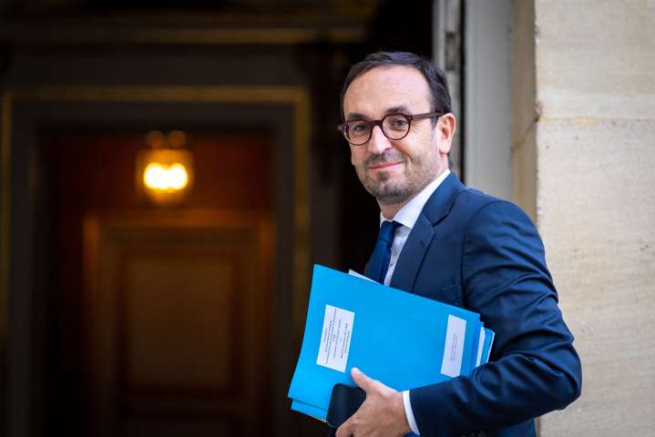 Thomas Cazenave, ministre délégué aux Compte publics (Photo by Xose Bouzas / Hans Lucas / Hans Lucas via AFP)