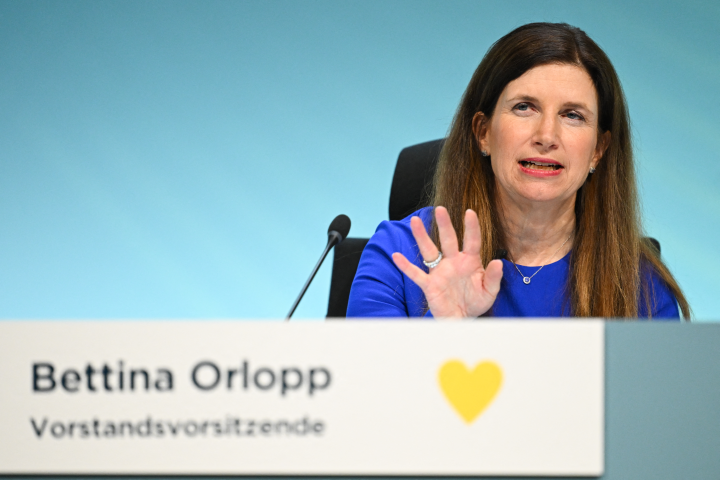 Bettina Orlopp, la directrice générale de Commerzbank. (Photo by Florian Wiegand / GETTY IMAGES EUROPE / Getty Images via AFP)