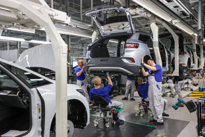 Usine Volkswagen à Zwickau - JAN WOITAS / DPA / dpa Picture-Alliance via AFP