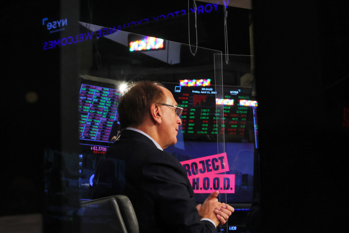 Larry Fink, le président-directeur général de BlackRock (Photo by Michael M. Santiago / GETTY IMAGES NORTH AMERICA / Getty Images via AFP)
