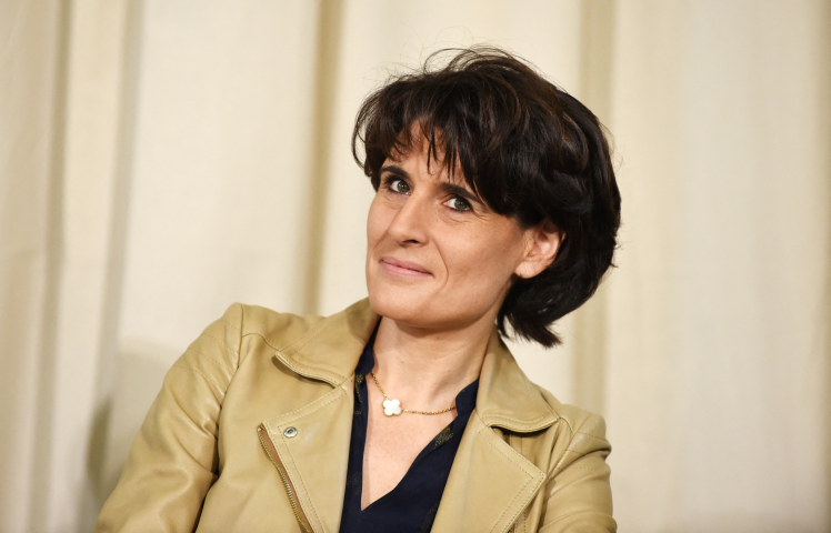 Sophie Boissard, directrice générale du groupe Korian  (Photo by ERIC PIERMONT / AFP)