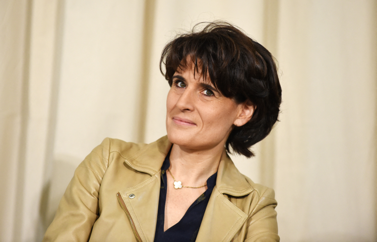 Sophie Boissard, directrice générale du groupe Korian (Photo by ERIC PIERMONT / AFP)