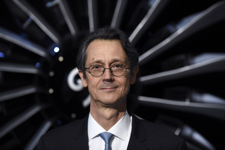 Olivier Andriès, le directeur général de Safran (Photo by ERIC PIERMONT / AFP)