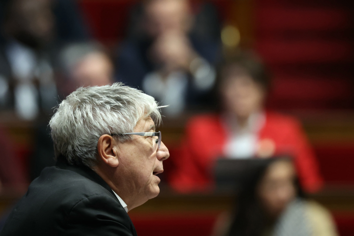 Eric Coquerel, président de la Commission des finances  (Photo by Alain JOCARD / AFP)