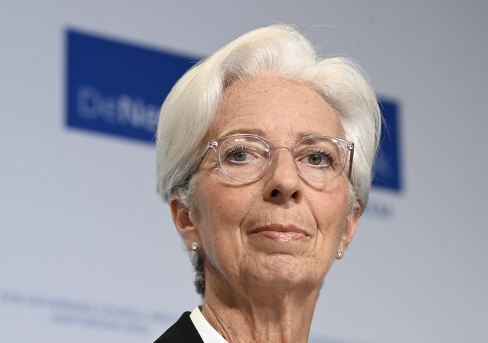 Christine Lagarde, présidente de la Banque centrale européenne - JOHN THYS / AFP