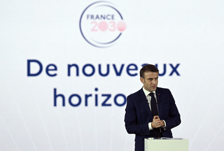 Emmanuel Macron, président de la République. Caroline BLUMBERG / POOL / AFP