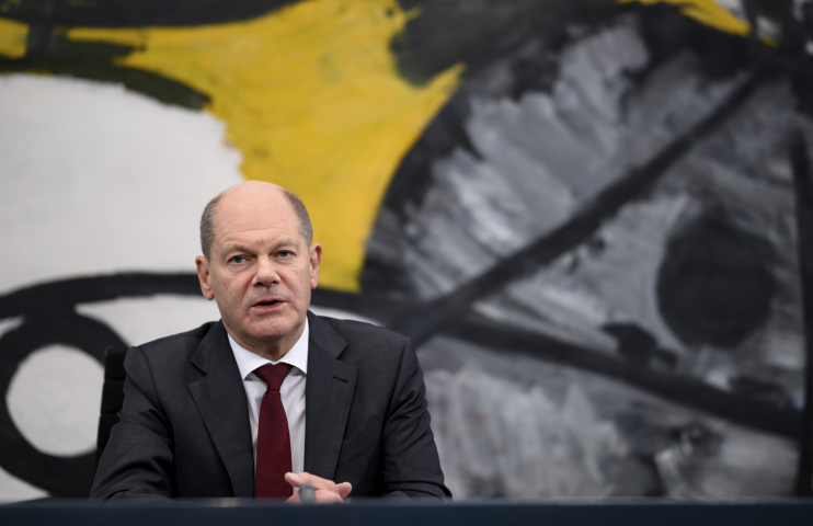 Le chancelier allemand Olaf Scholz - Bernd Von Jutrczenka/ZUMA Press/