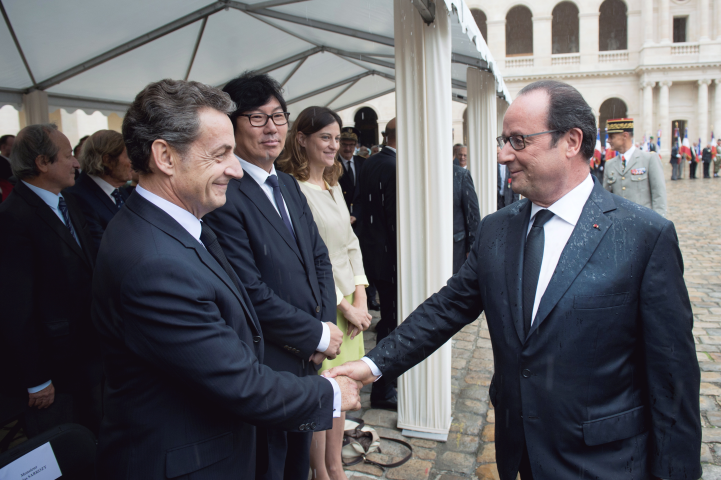 Nicolas Sarkozy et François Hollande (©chamussy/pool/REA)