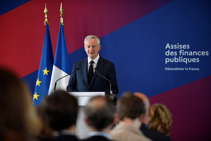 Bruno Le Maire, ministre de l'Economie, des Finances et de la Souveraineté industrielle et numérique - JULIEN DE ROSA / AFP