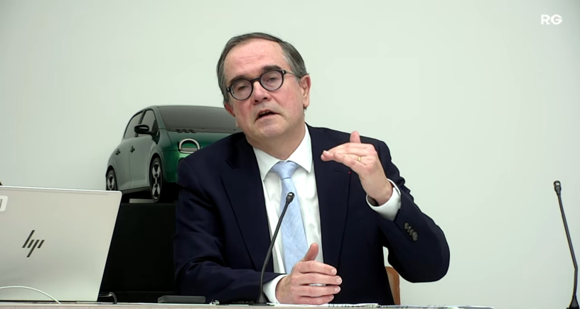 François Provost, le directeur général de Renault, lors de la présentation des résultats 2025 du groupe, le 19 février 2026.