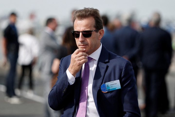 Guillaume Faury, le directeur général d'Airbus (Photo by Benoit Tessier / POOL / AFP)