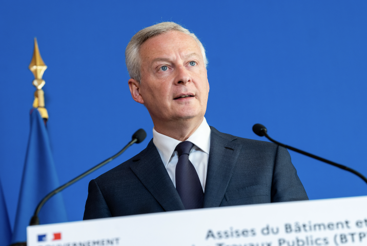 Bruno Le Maire s'est démené lors des asssises du BTP. Romain GAILLARD/REA