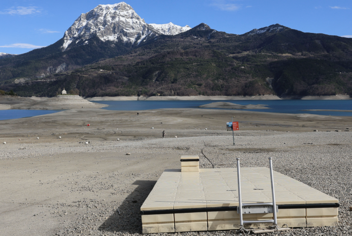 Lac de Serre-Ponçon. Photo by Thibaut Durand / Hans Lucas / Hans Lucas via AFP