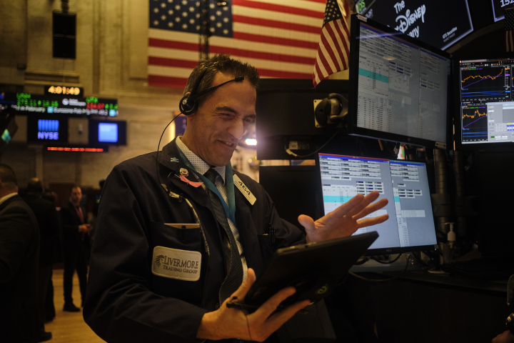 Salle des marchés à la Bourse de New York - John Taggart/REDUX-REA