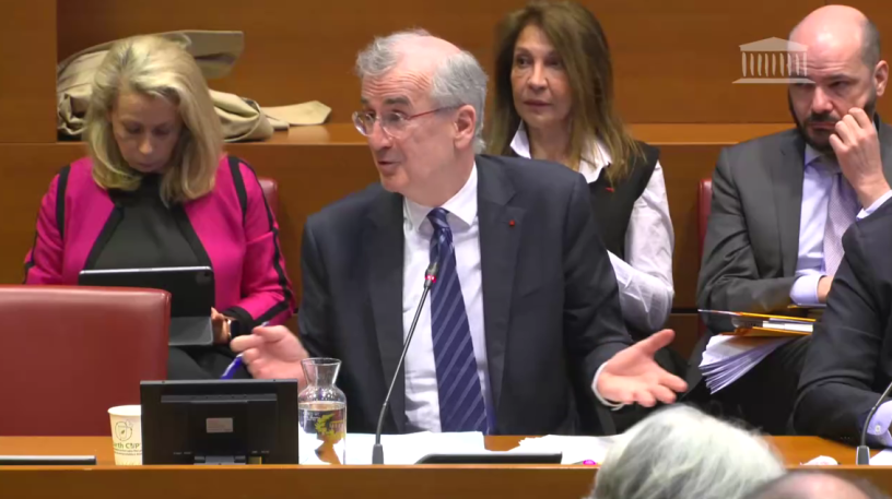 François Villeroy de Galhau, gouverneur de la Banque de France - (photo issue du site de l'Assemblée nationale) 
