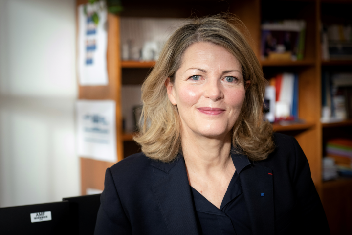 Marie-Anne Barbat-Layani, présidente de l'AMF (©Eric TSCHAEN/REA)