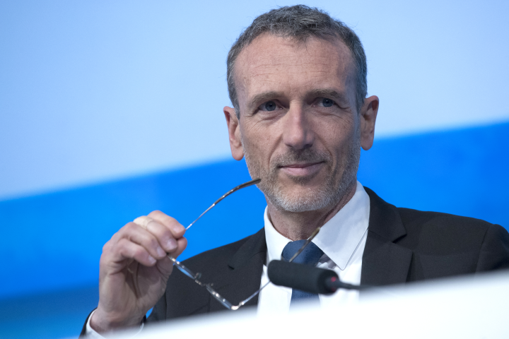 Emmanuel Faber, président de l'ISSB (©(Photo by Thomas SAMSON / AFP)