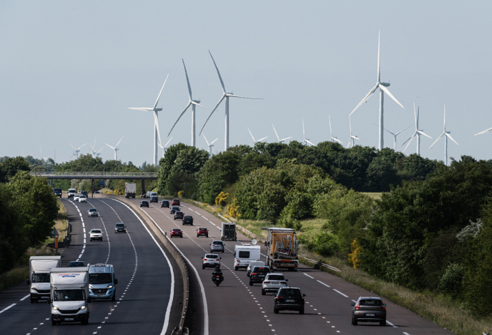 Éoliennes. Daniel Derajinski / Hans Lucas / Hans Lucas via AFP