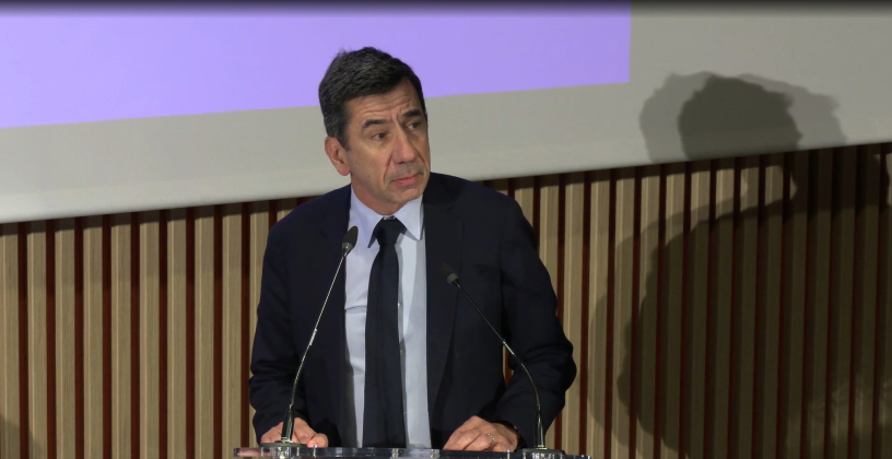 Pierre-Antoine Vacheron, le directeur général de Worldline, lors de l'assemblée générale extraordinaire du groupe qui s'est tenue le 8 janvier 2026