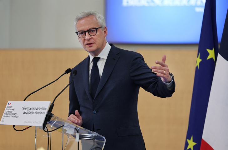 Bruno Le Maire, ministre démissionnaire de l'Economies et des Finances - FRED TANNEAU / AFP