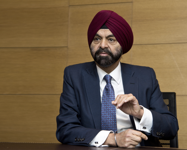 Ajay Banga, président de la Banque mondiale - Amrendra Jha / The Economic Times / The Times of India via AFP