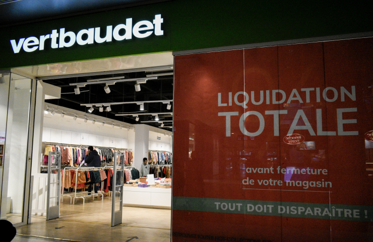 Magasin en liquidation. Magali Cohen / Hans Lucas / Hans Lucas via AFP