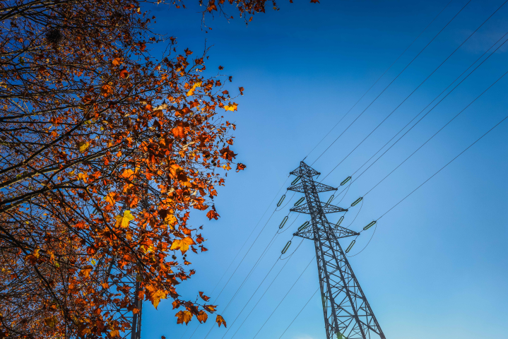 Pylone électrique haute tension, EDF - Laurent GRANDGUILLOT/REA